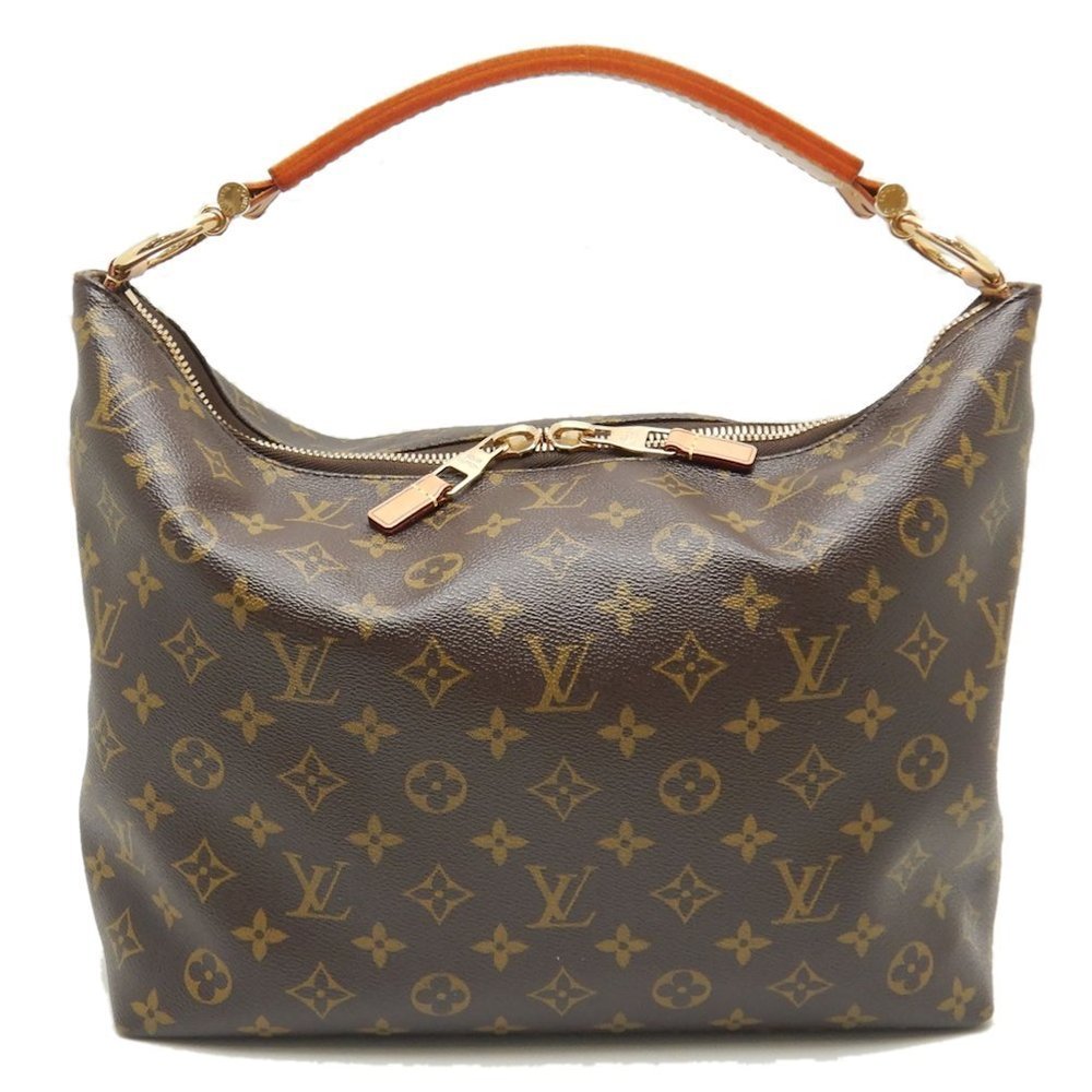 Louis Vuitton Monogram Sully PM Shoulder Bag Brown